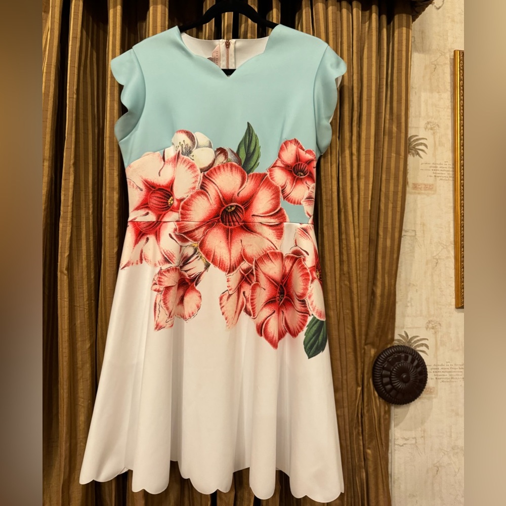 Ted baker flower dress size 4!